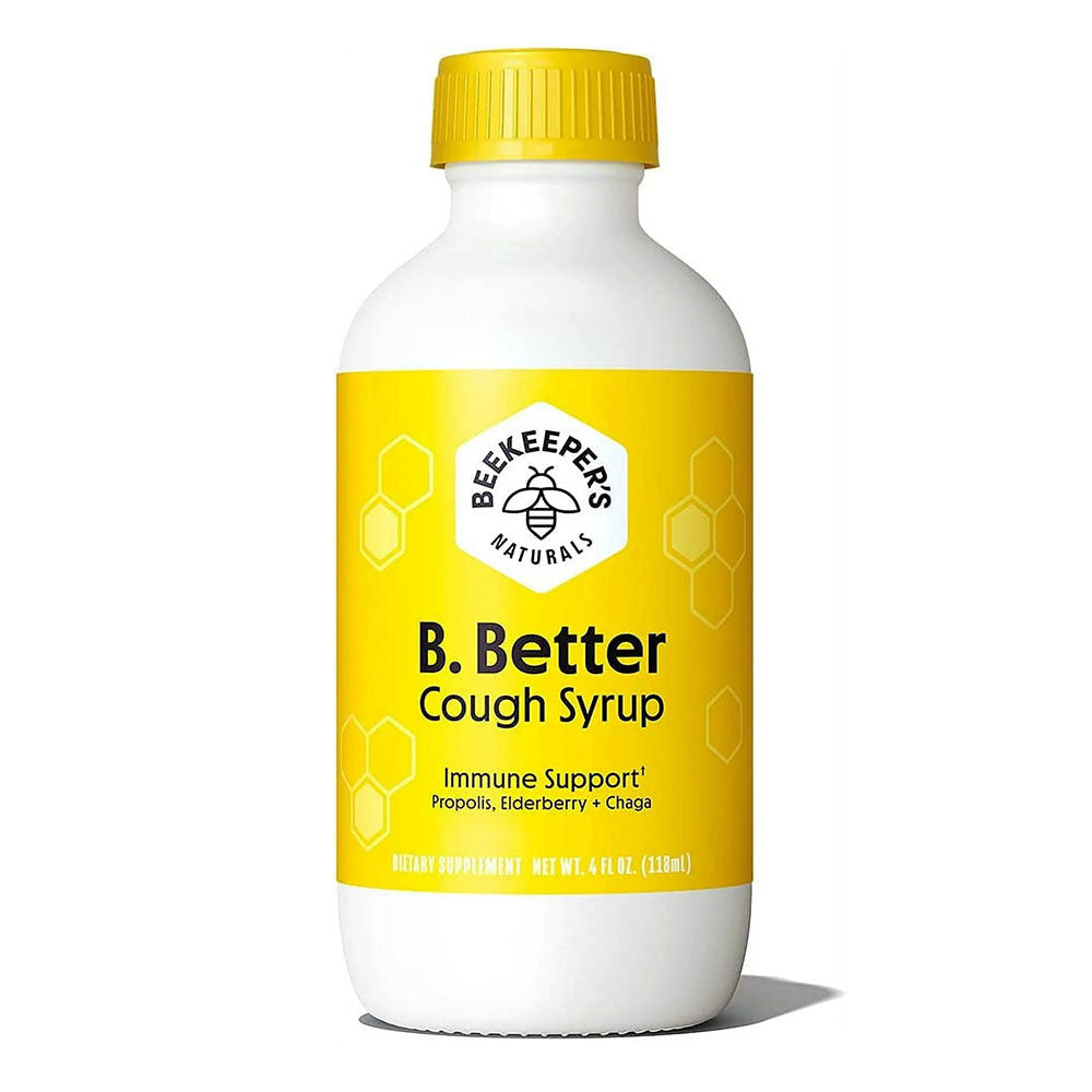 Beekeepers Naturals B Better Cough Syrup for Immune Support, 4 Oz